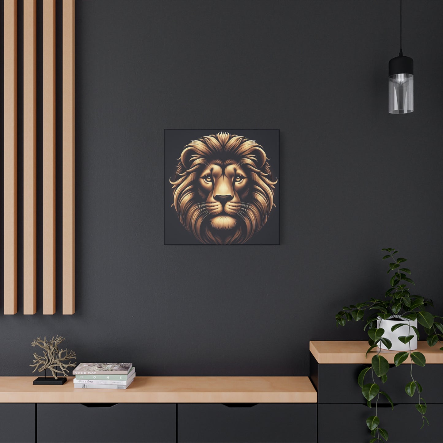 Canvas Print - Elegant Mighty Lion